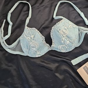 La Perla Malizia Lace Underwire Bra 34B Lace Teal NWT